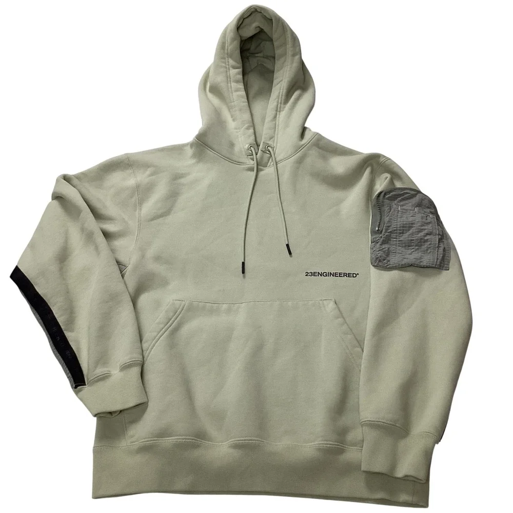 Jordan 23ENGINEERED Lightweight Tech Fleece Hoodie Pullover Light Green Size‎ S